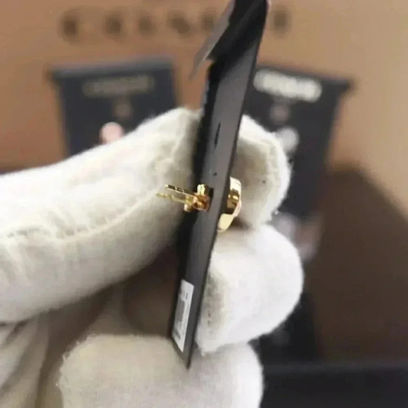 OPEN CIRCLE STONE STRAND EARRINGS (COACH F54516) - Picture 6 of 6